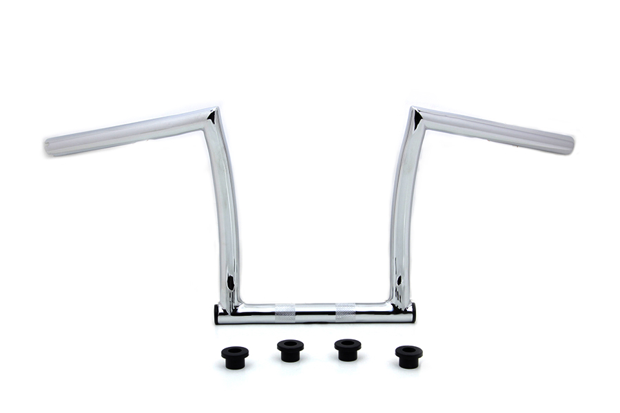 11" Chrome ChiZeled Z-Bar Handlebar with Indents