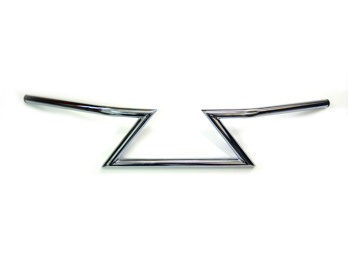 Chrome 6" Z Handlebars without Indents