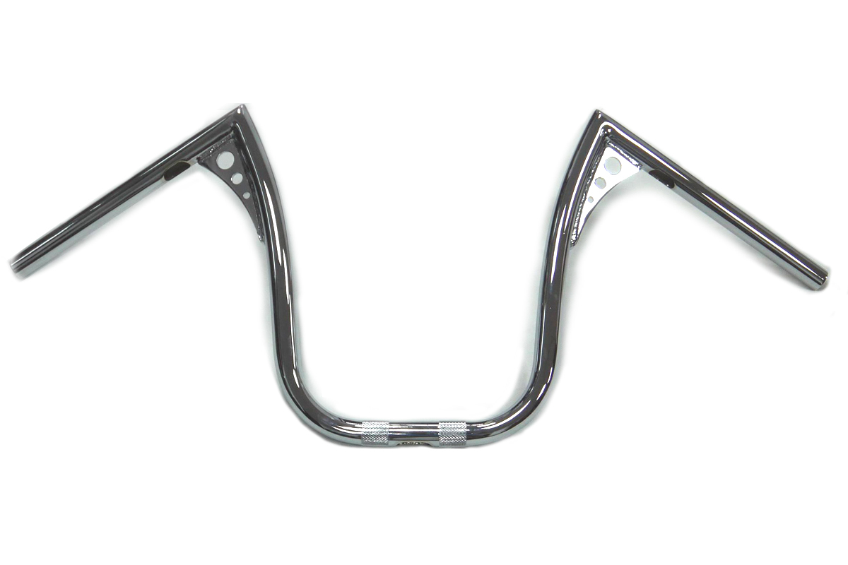 13" Chrome Z-Bar Handlebar with Wiring Slots