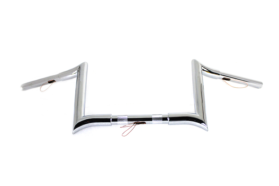 10" Chrome Z-Bar Handlebar with Indents