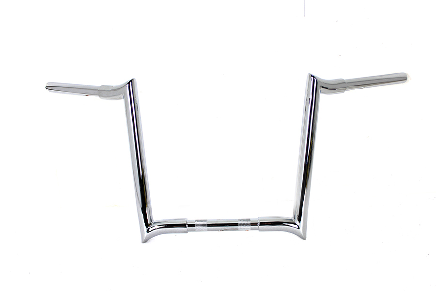 14" Chrome Z-Bar Handlebar with Indents