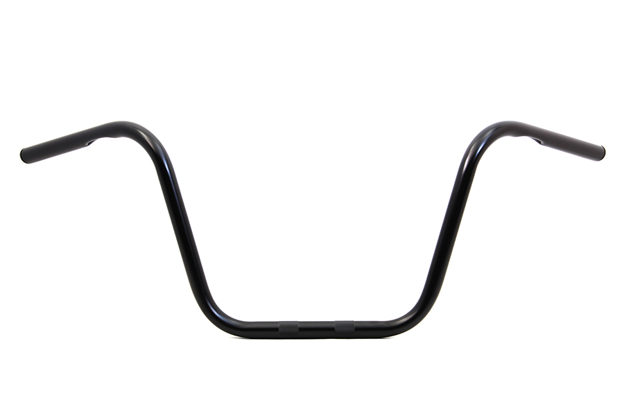 12" Ape Hanger Handlebars with Indents Black