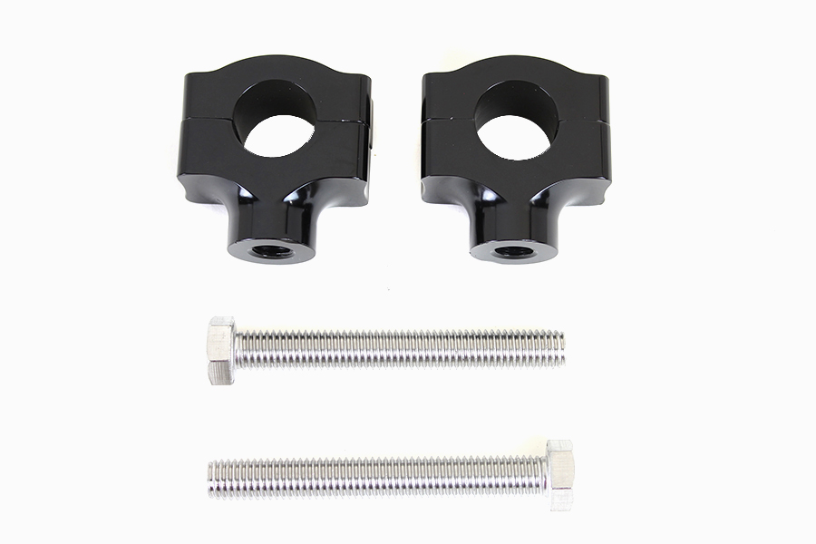 1" Handlebar Riser Set Black