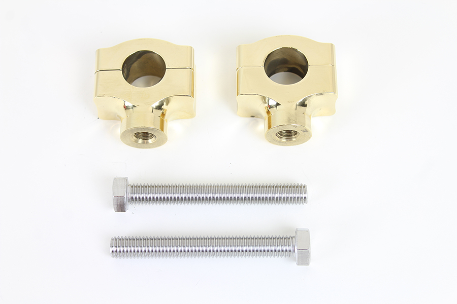 1" Handlebar Riser Set Brass