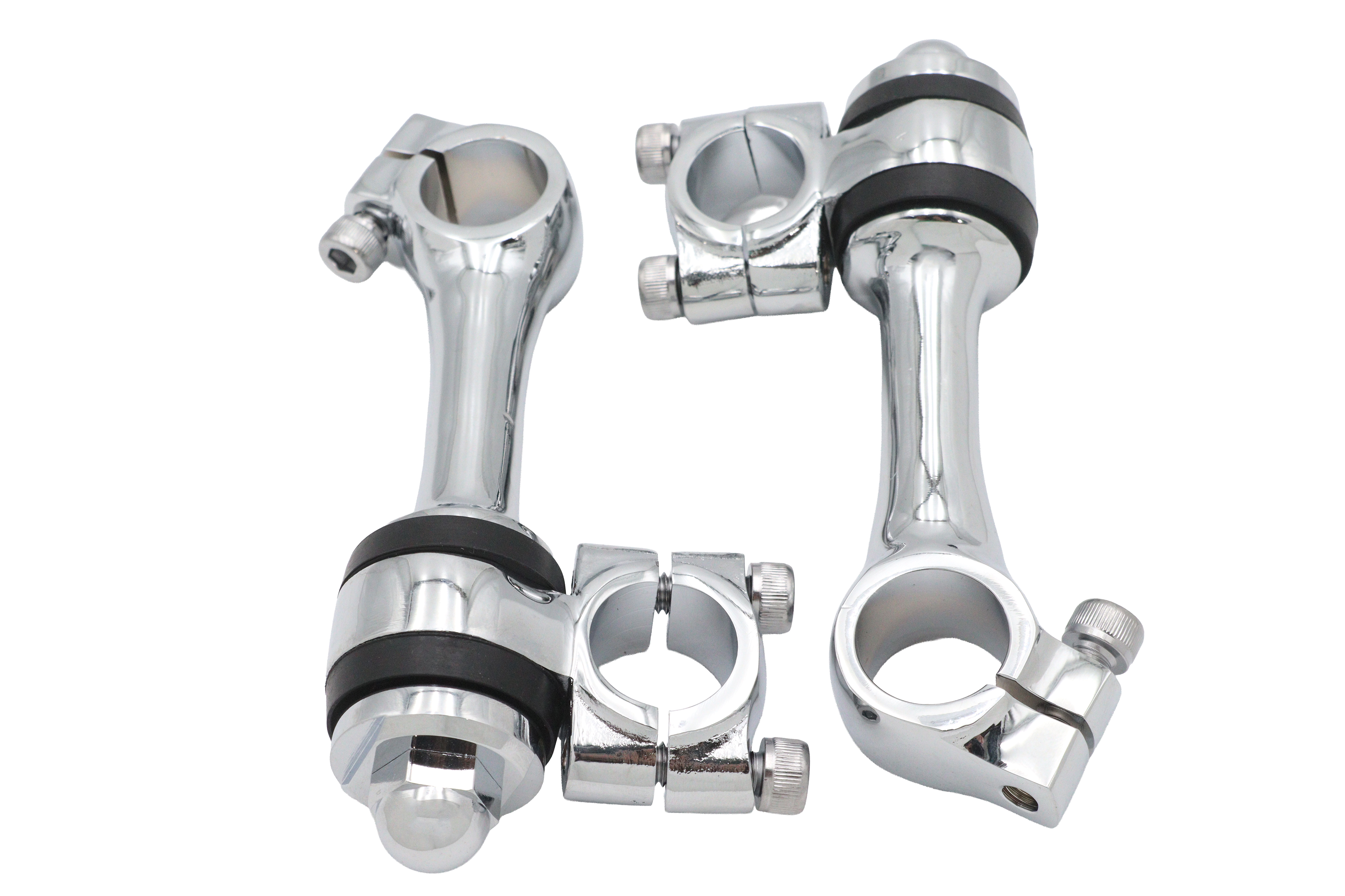 Replica 4-1/4" Flanders Chrome Riser Set