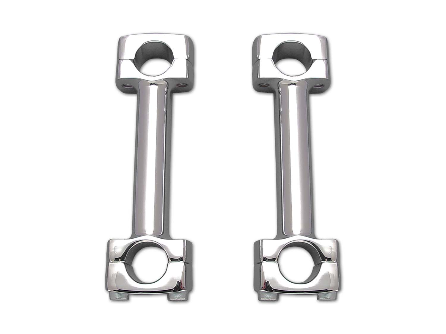 3" Dog Bone Riser Set Chrome