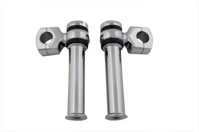 5-1/4" Offset Dog Bone Riser Set Chrome