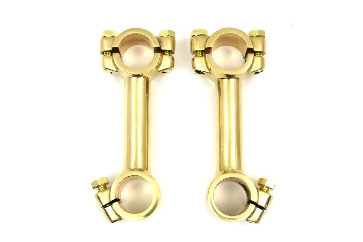4" Dog Bone Riser Set Brass