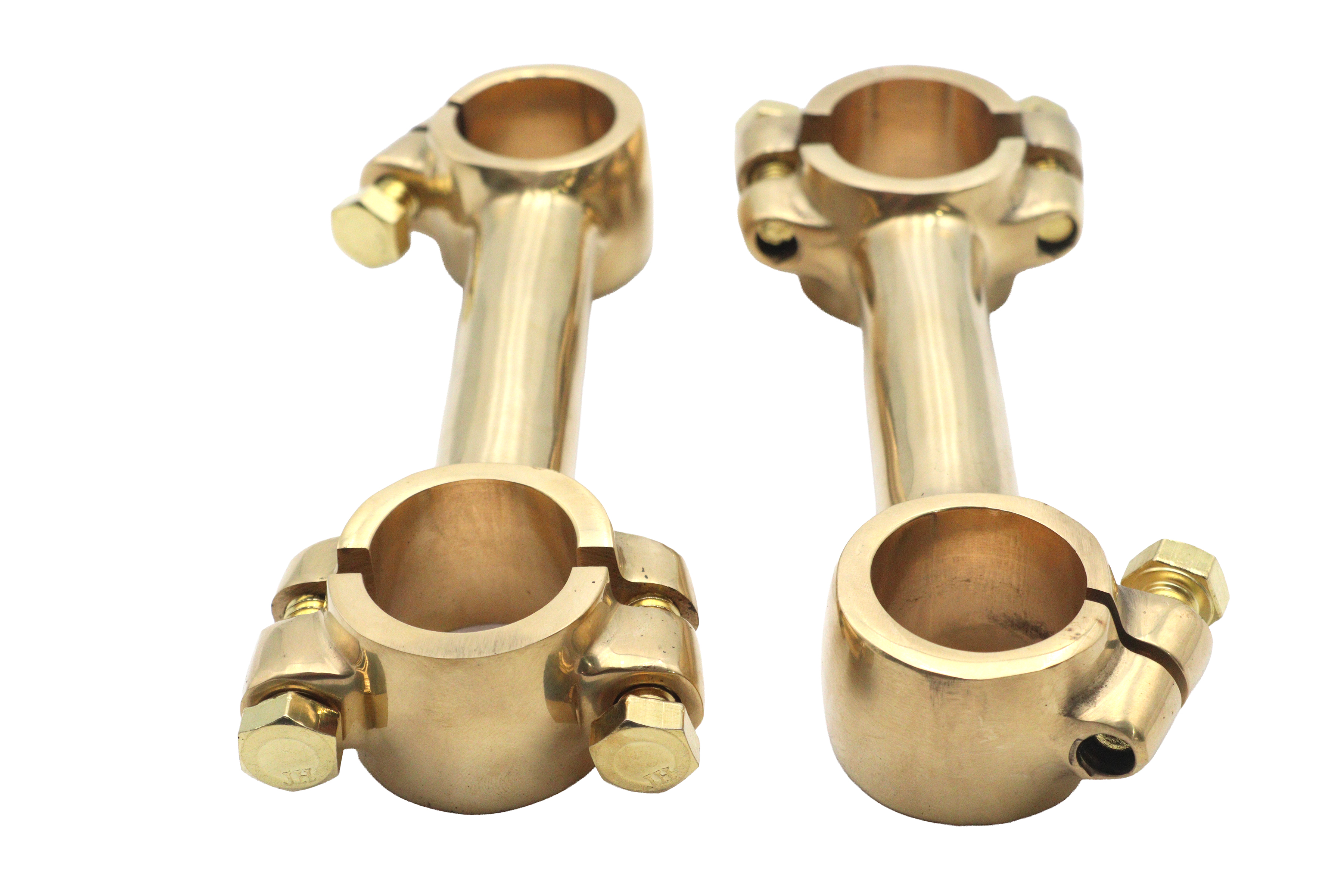 Juego de 4 pulgadas Dog Bone Riser de latón para Harley Davidson - Imagen 1 de 4