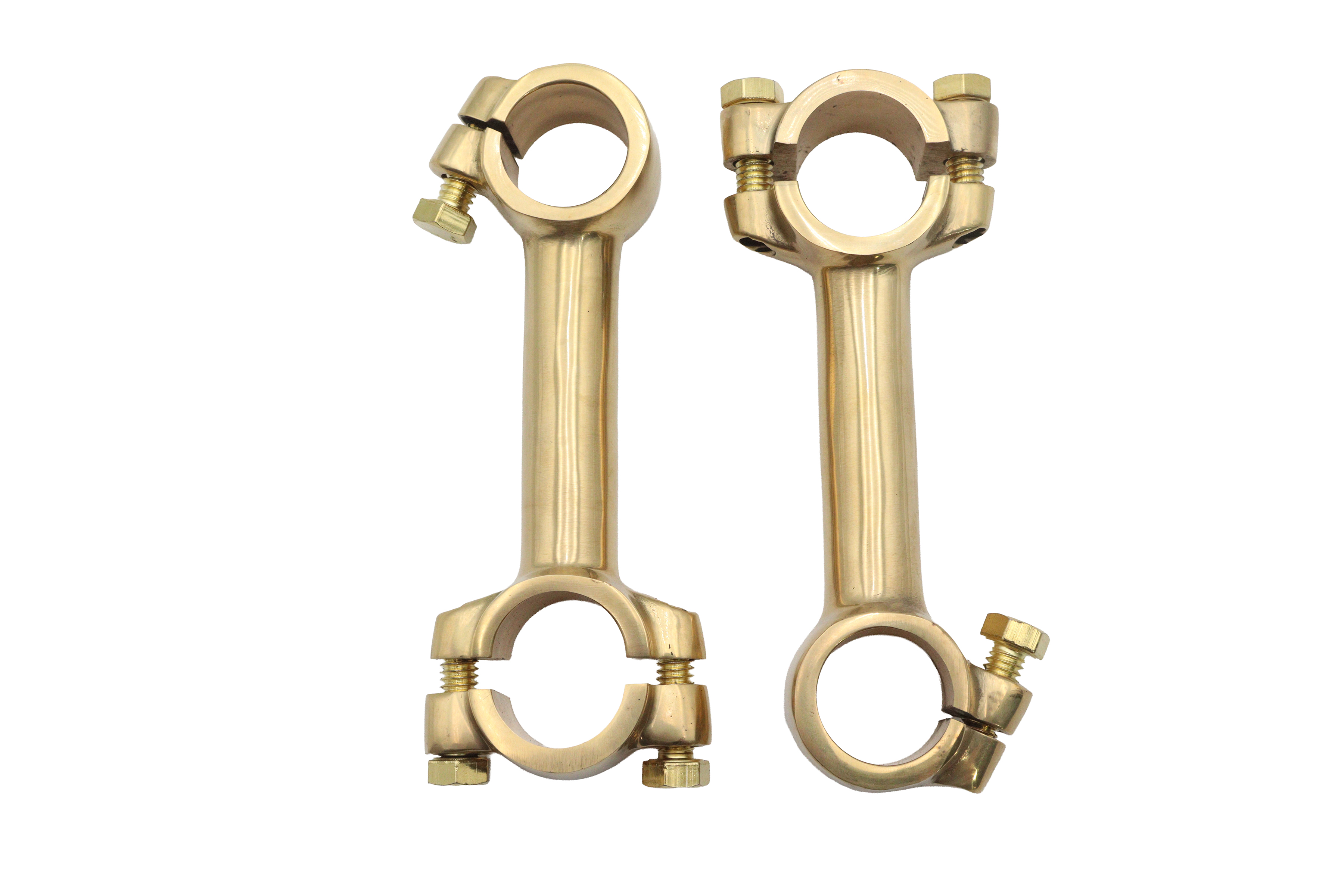 Juego de 4 pulgadas Dog Bone Riser de latón para Harley Davidson - Imagen 2 de 4