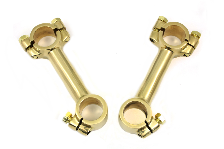 Juego de 4 pulgadas Dog Bone Riser de latón para Harley Davidson - Imagen 4 de 4