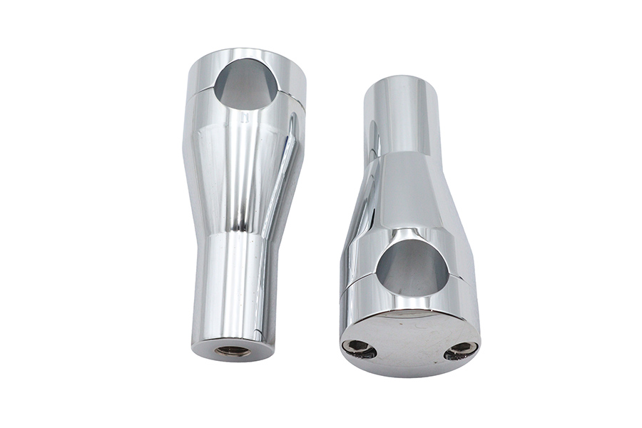 4" Round Glide Riser Set Chrome