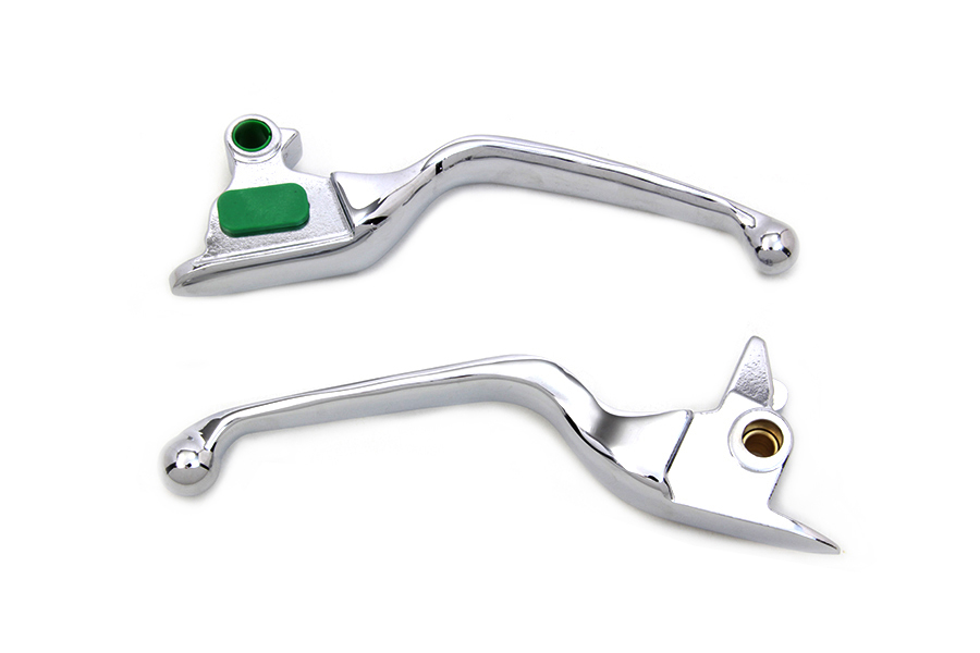 Chrome Smooth Wide Hand Lever Set