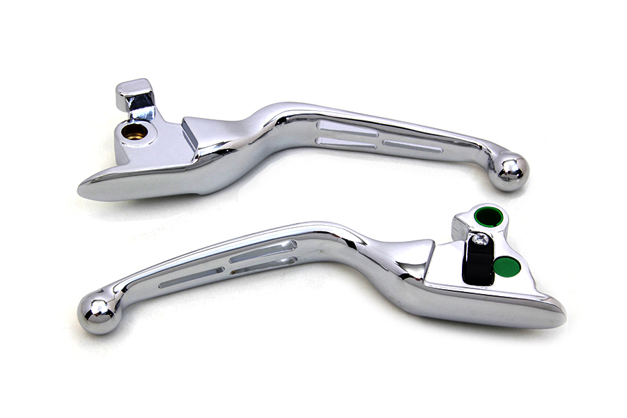 Chrome 3-Slot Wide Hand Lever Set