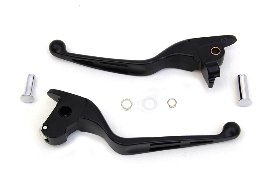 Matte Black 3-Slot Wide Hand Lever Set