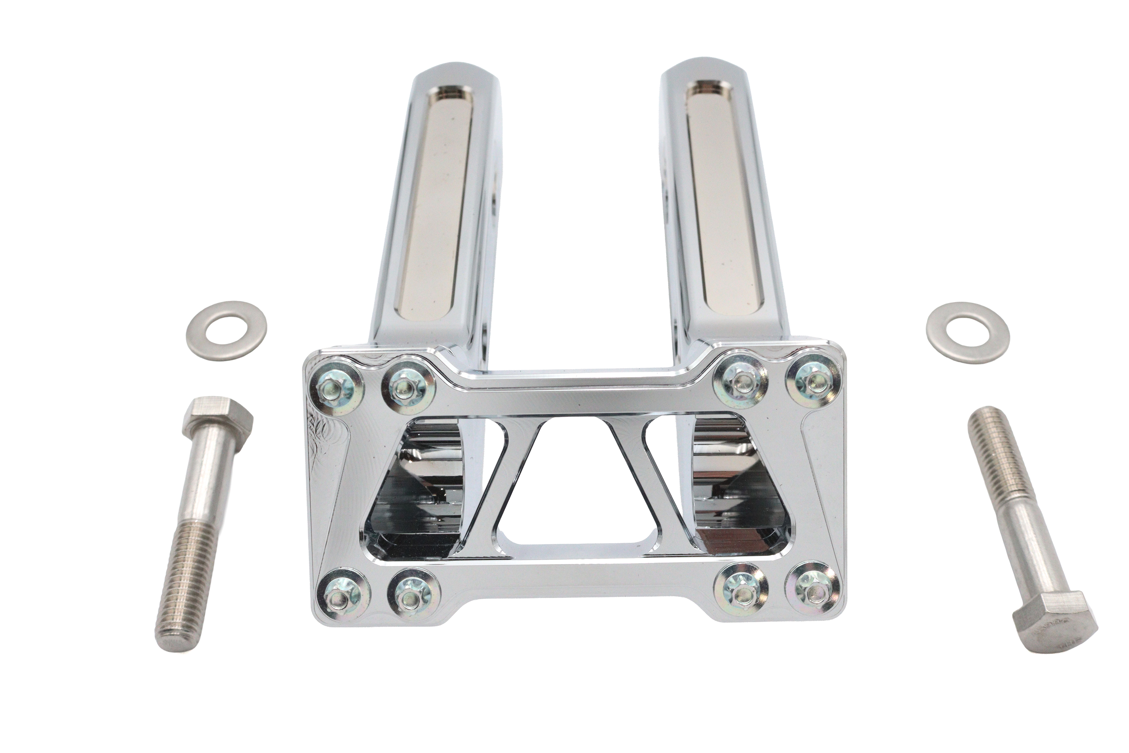 Wyatt Gatling 8" Pirate Style Riser Set Chrome