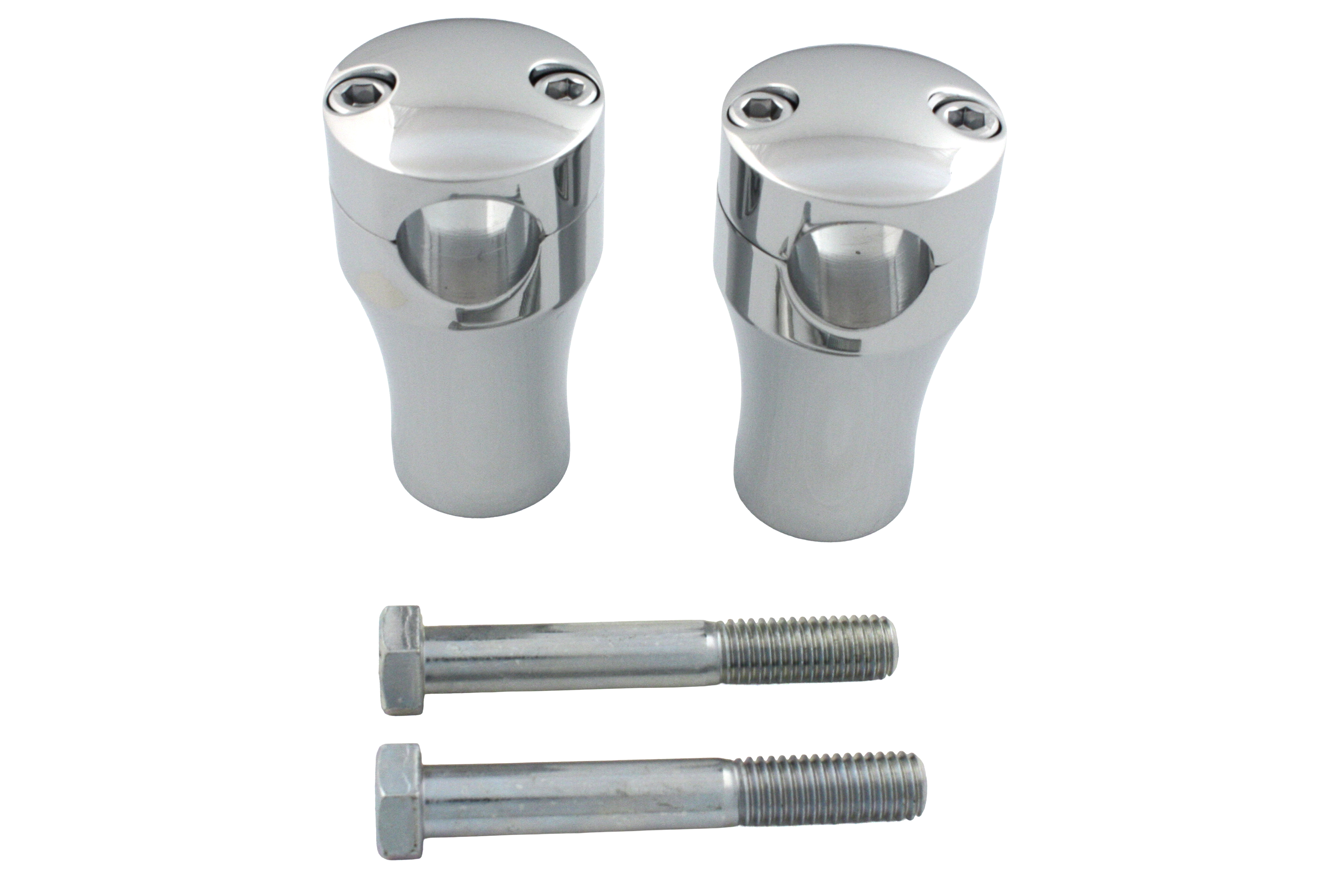3" Solid Billet Riser Set Chrome