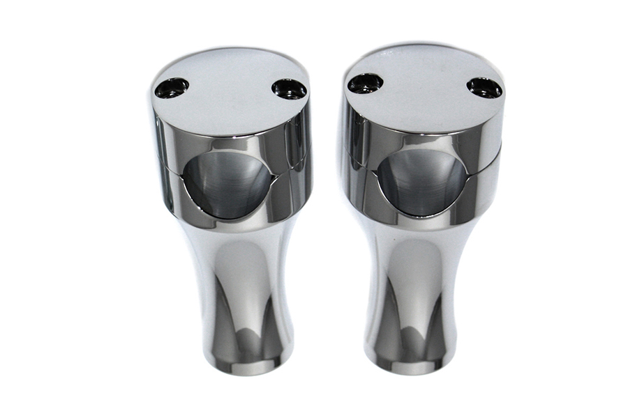 *UPDATE 4" Solid Billet Chrome Riser Set