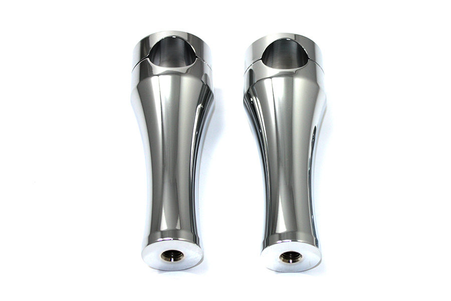 6" Solid Billet Chrome Riser Set