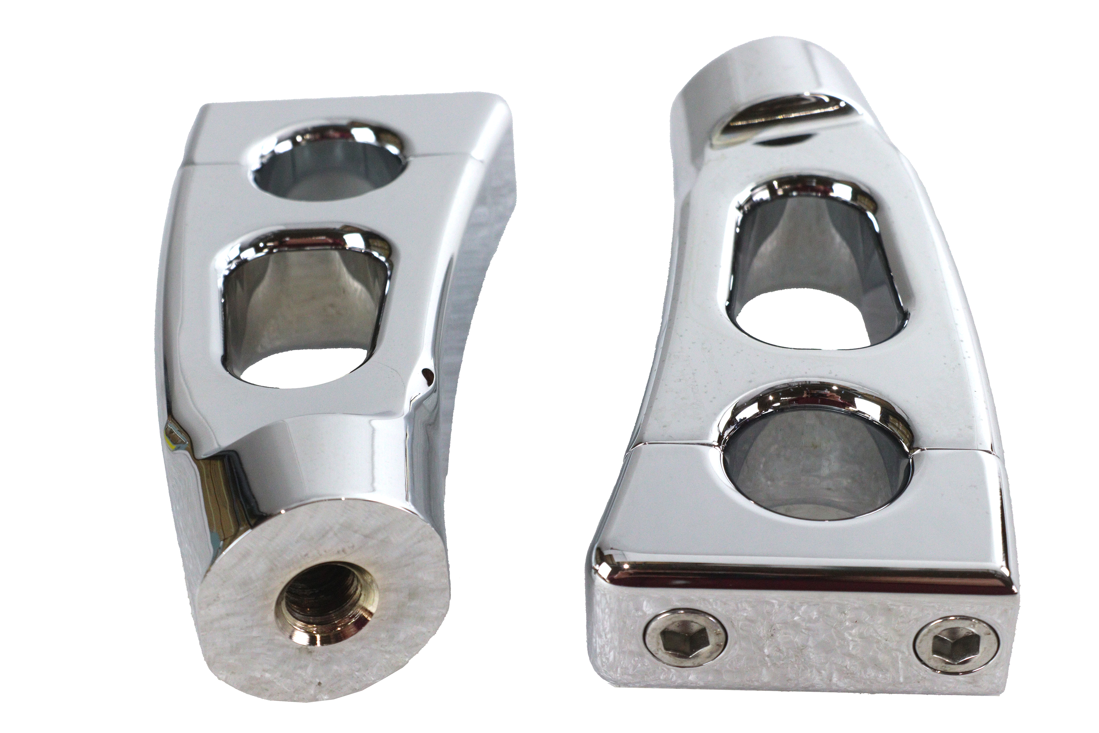 4-1/4" Switchback Chrome Riser Set