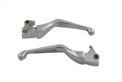Chrome Slotted Hand Lever Set