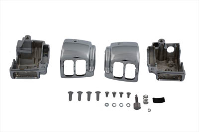 Handlebar Switch Housing Kit Chrome