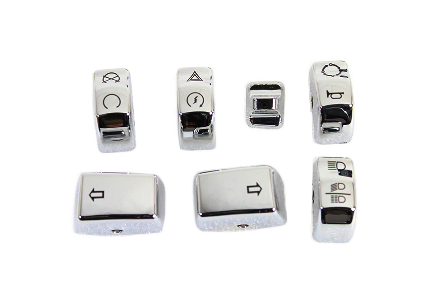 Handlebar Switch Cap Set Chrome