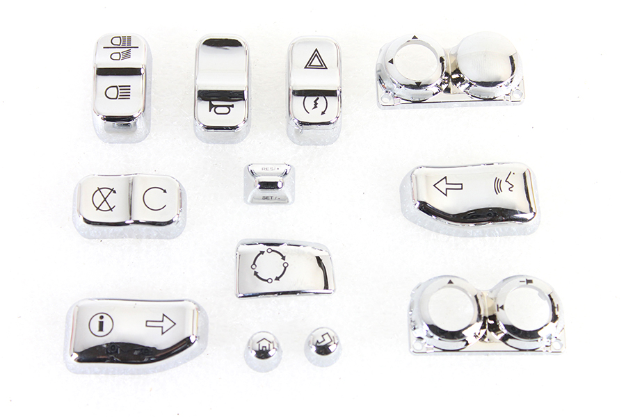 Handlebar Switch Cap Set Chrome