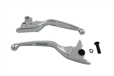 Chrome Slotted Hand Lever Set