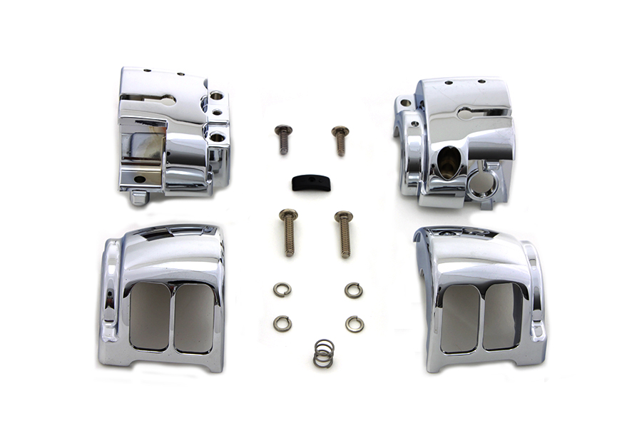 Handlebar Control Switch Housing Kit Chrome