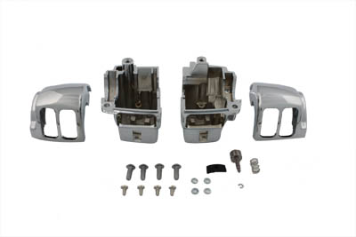 Handlebar Switch Housing Kit Chrome