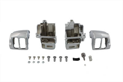 Handlebar Switch Housing Kit Chrome