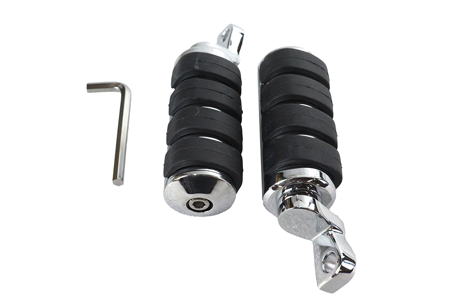 Large Chrome Cats Paw Footpeg Set