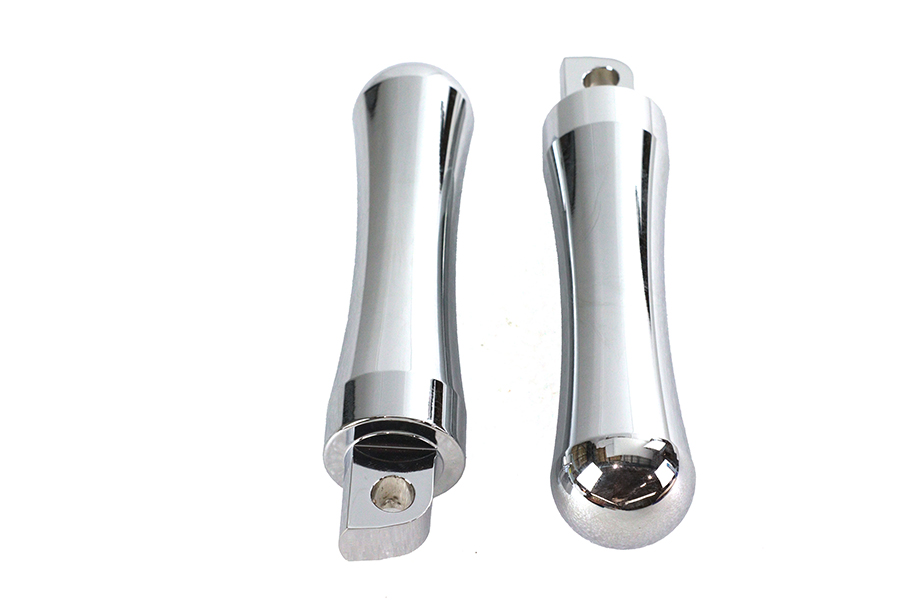 Chrome Contour End Footpeg Set