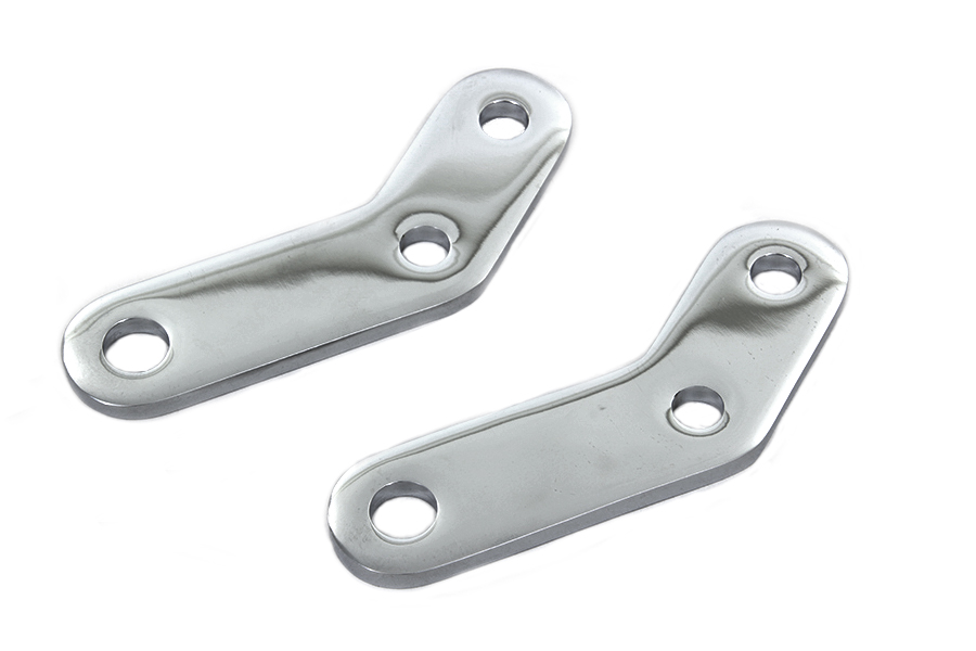 Chrome Elevated Footpeg Mount Bracket Set