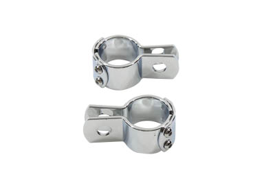 Chrome 1-1/2" Footpeg Mount Clamp Set