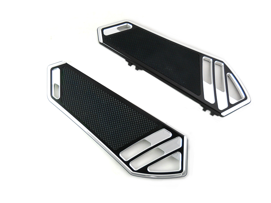 Driver Footboard Set Black with Digi Cut Design