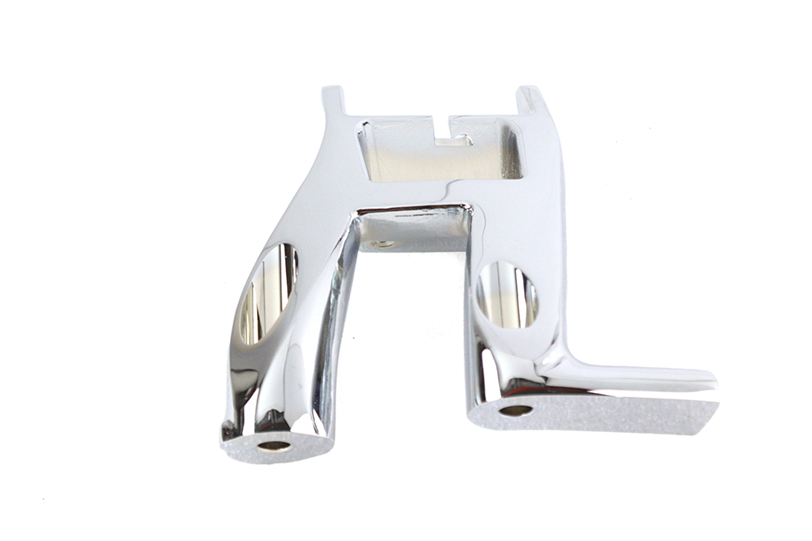 M8 Left Bracket Footboard Mount Chrome