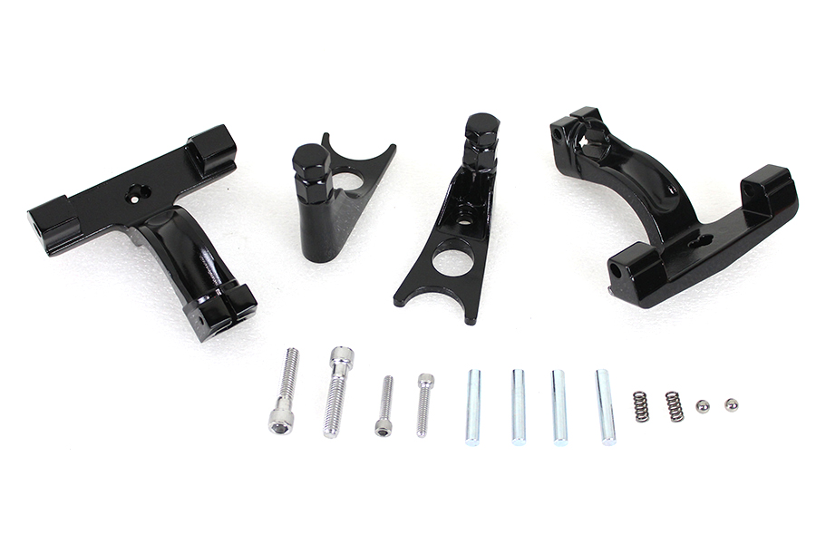 Black Passenger Footboard Mount Kit