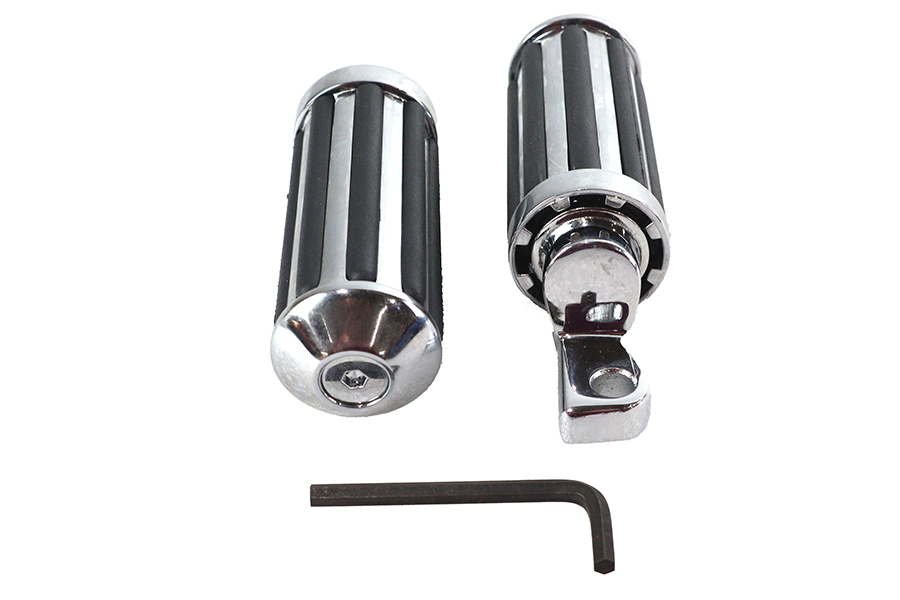 Chrome Railer Style Footpeg Set
