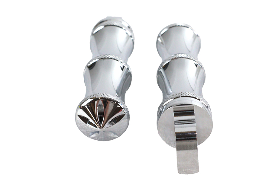 Chrome Druid Style Footpeg Set