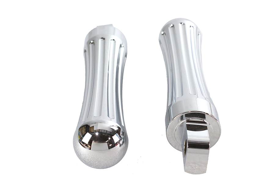 Chrome Billet Batique Style Footpeg Set
