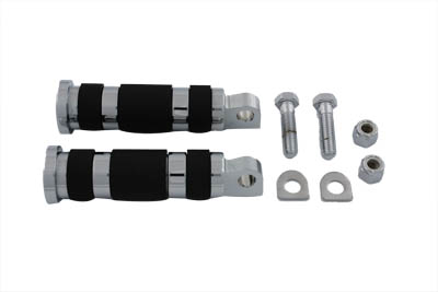Chrome Magna Ring Style Passenger Footpeg Set
