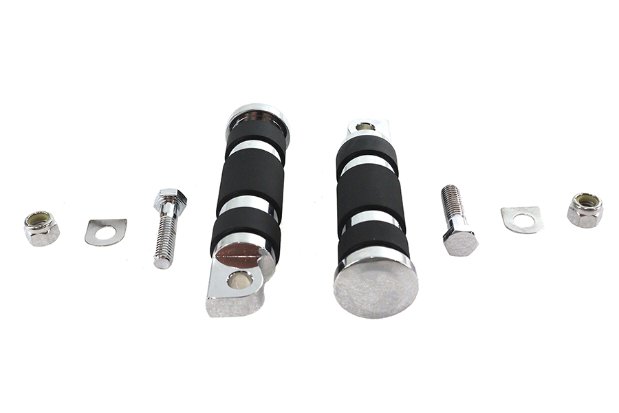 Chrome Magna Ring Style Passenger Footpeg Set