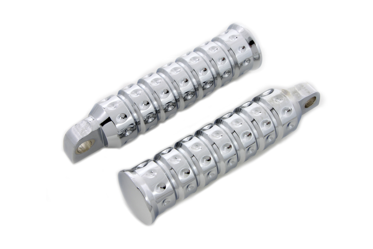Chrome Micro Grooved Footpeg Set