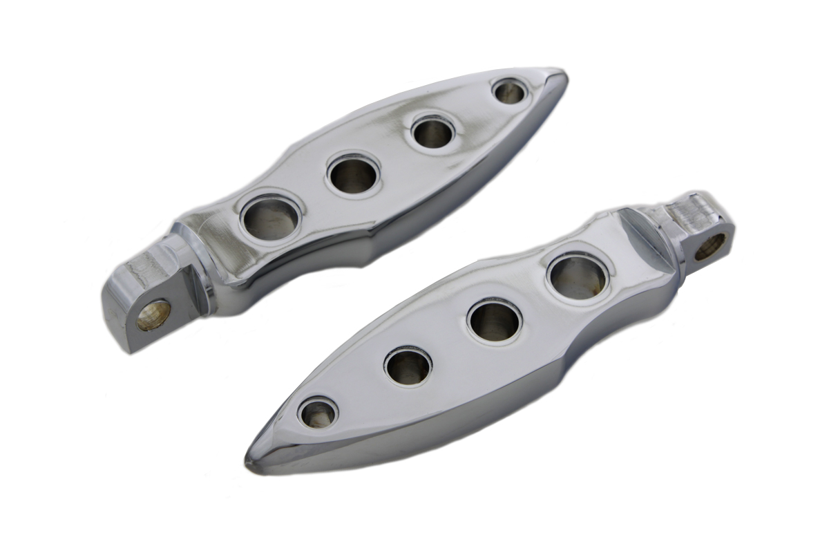 Chrome Dagger Drilled Footpeg Set