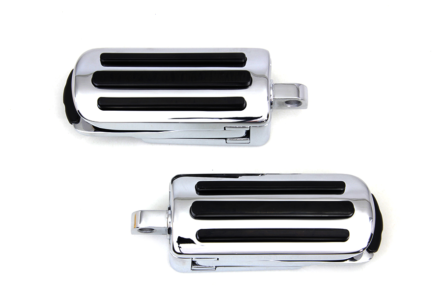Chrome Footpeg Set with Heel Rest