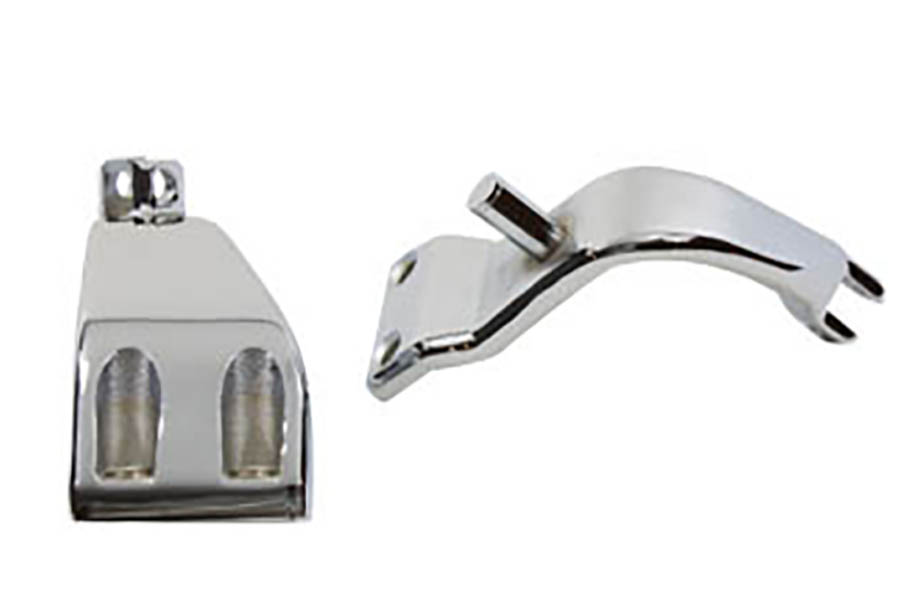Chrome Driver Footpeg Mount Set