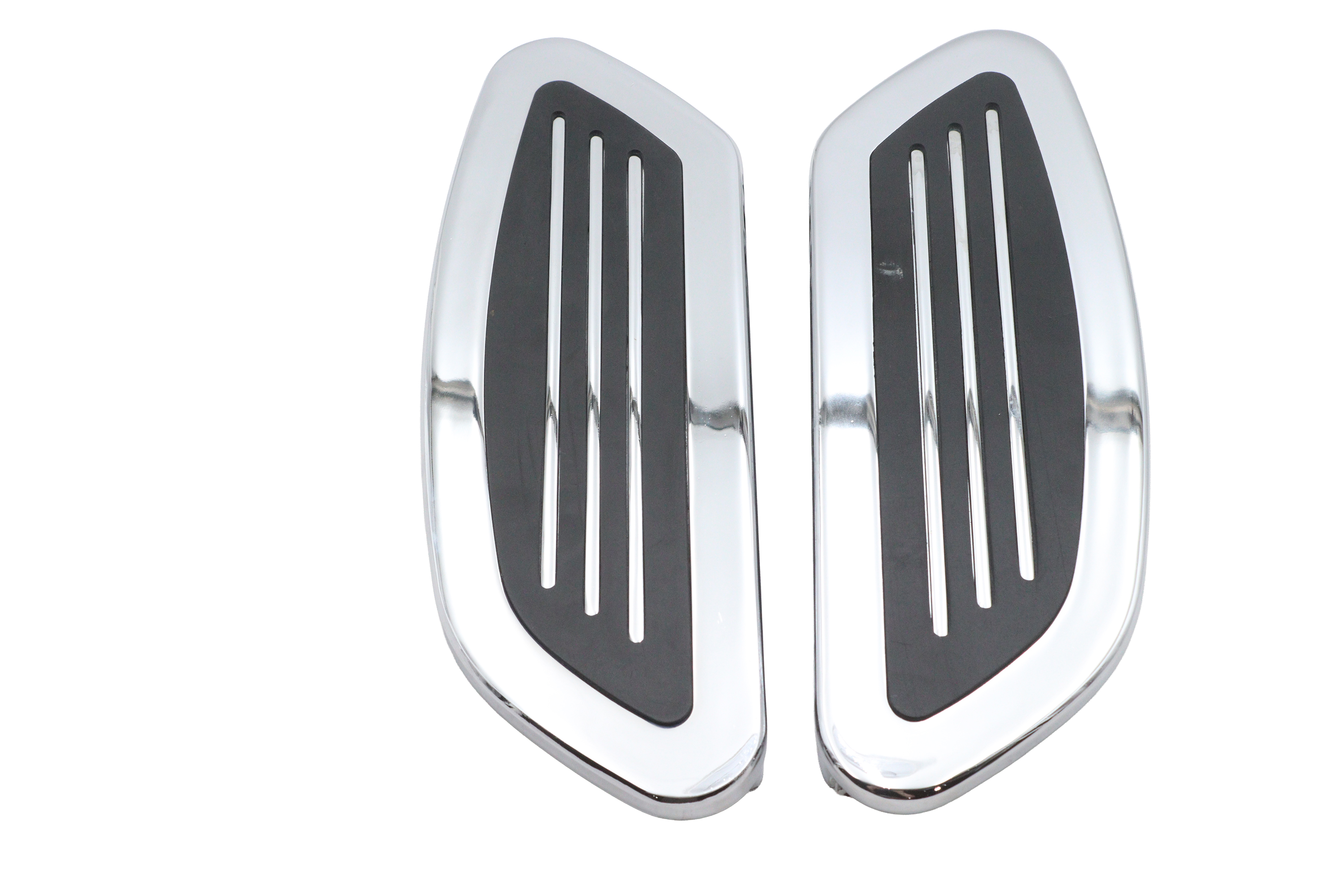 Driver Footboard Set Chrome Streamliner Style
