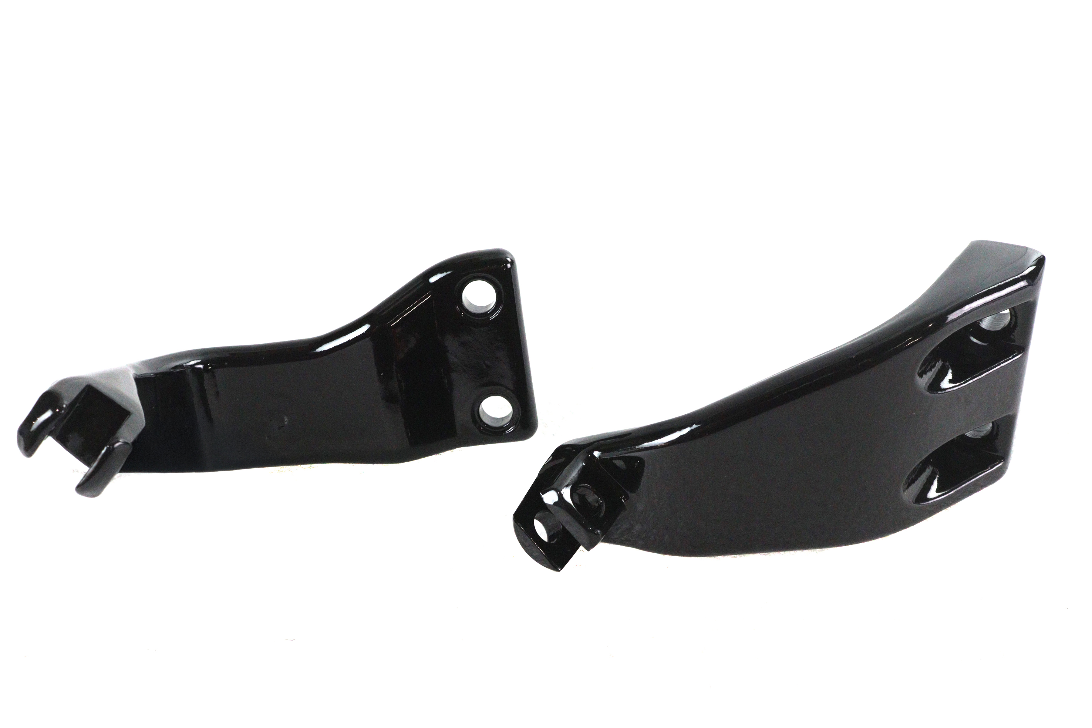 Black Driver Footpeg Mount Set